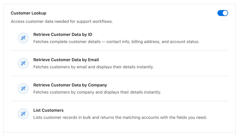 Data Access MCP server customer lookup toolset
