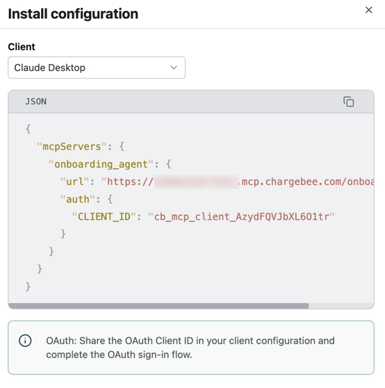 Authentication OAuth code snippet