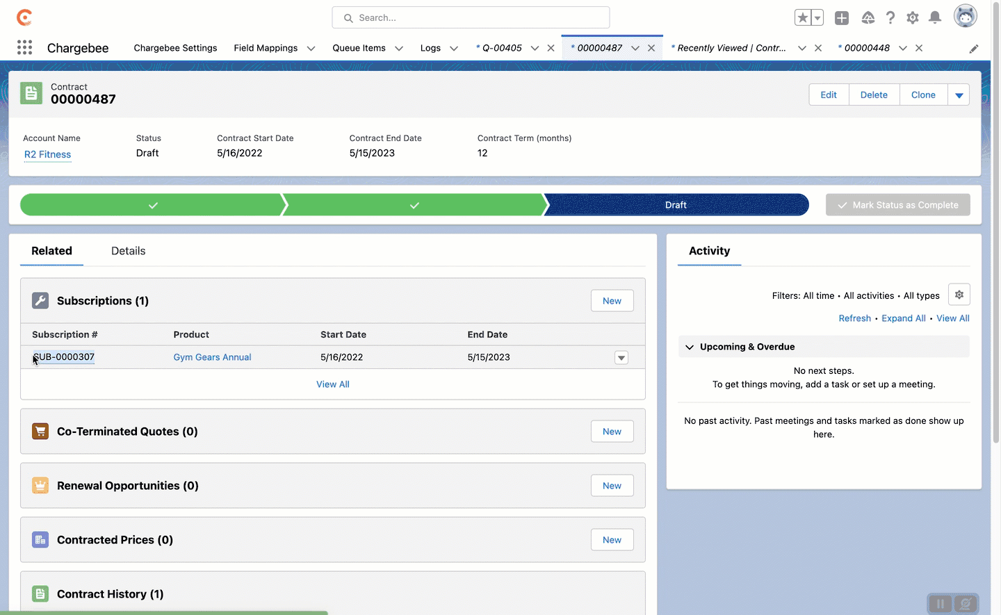 Link order product to subscription