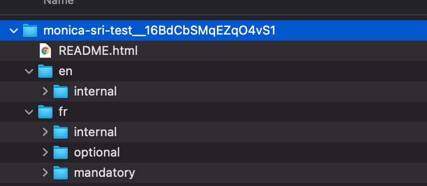 Language pack folder structure